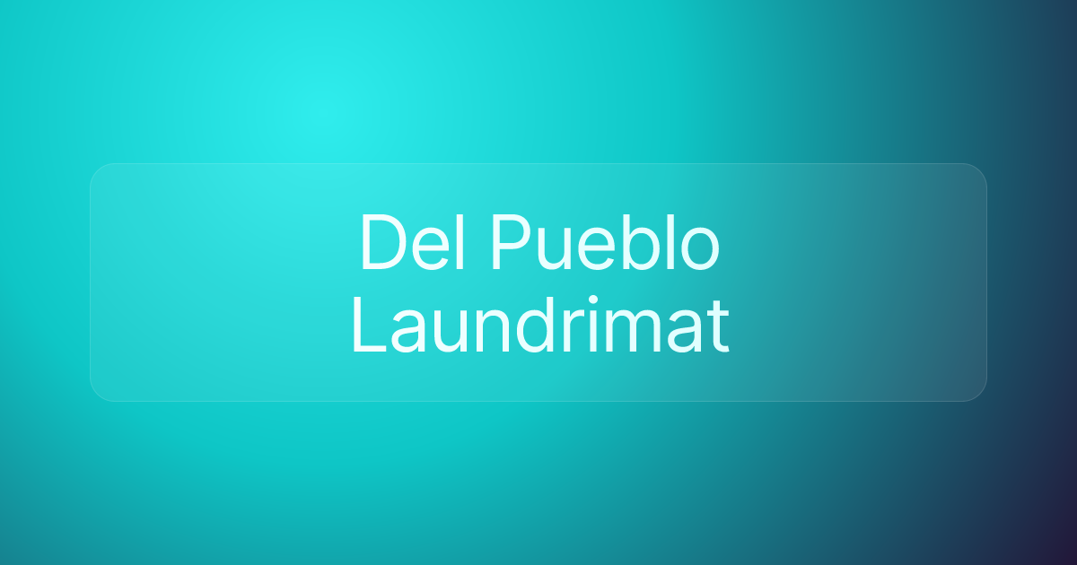 Del Pueblo Laundrimat