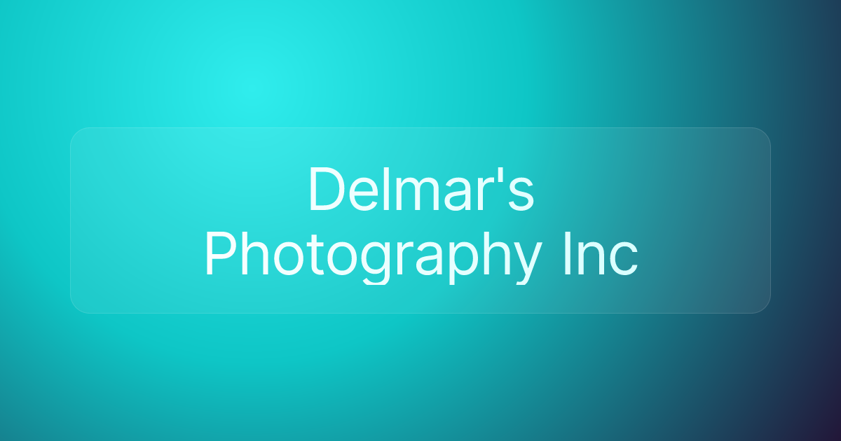 Delmar's Photography Inc