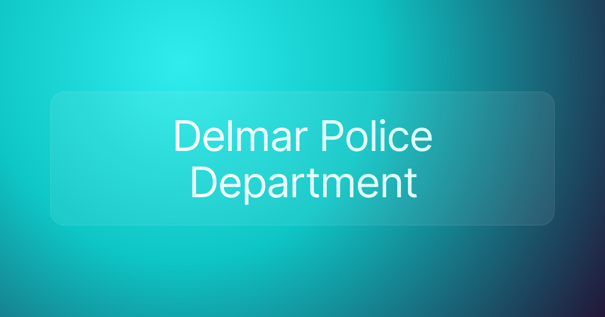 Delmar Police Department