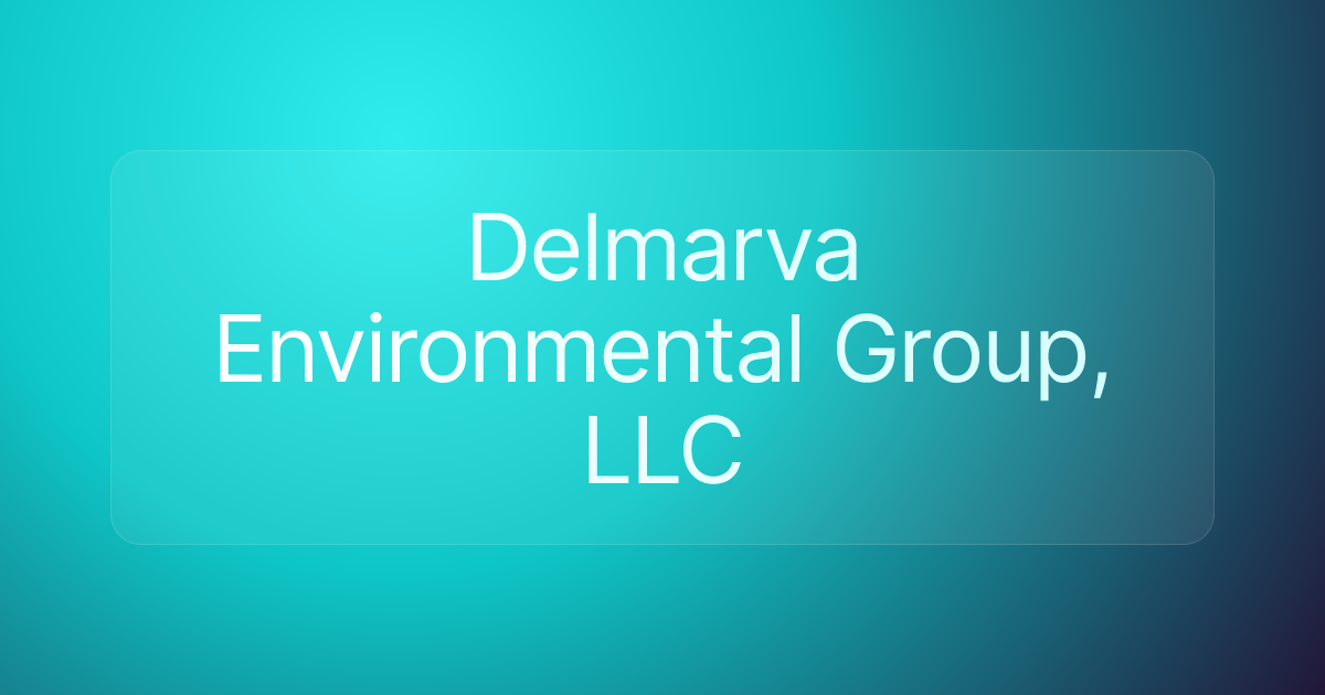 Delmarva Environmental Group, LLC