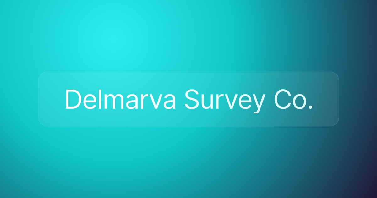 Delmarva Survey Co.