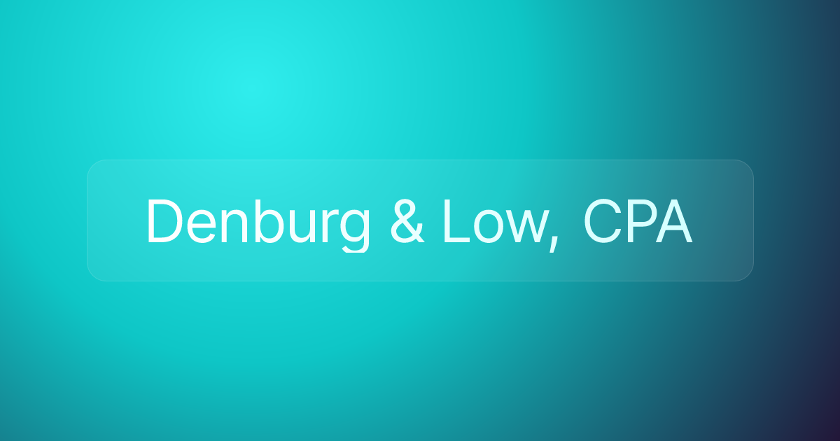 Denburg & Low, CPA