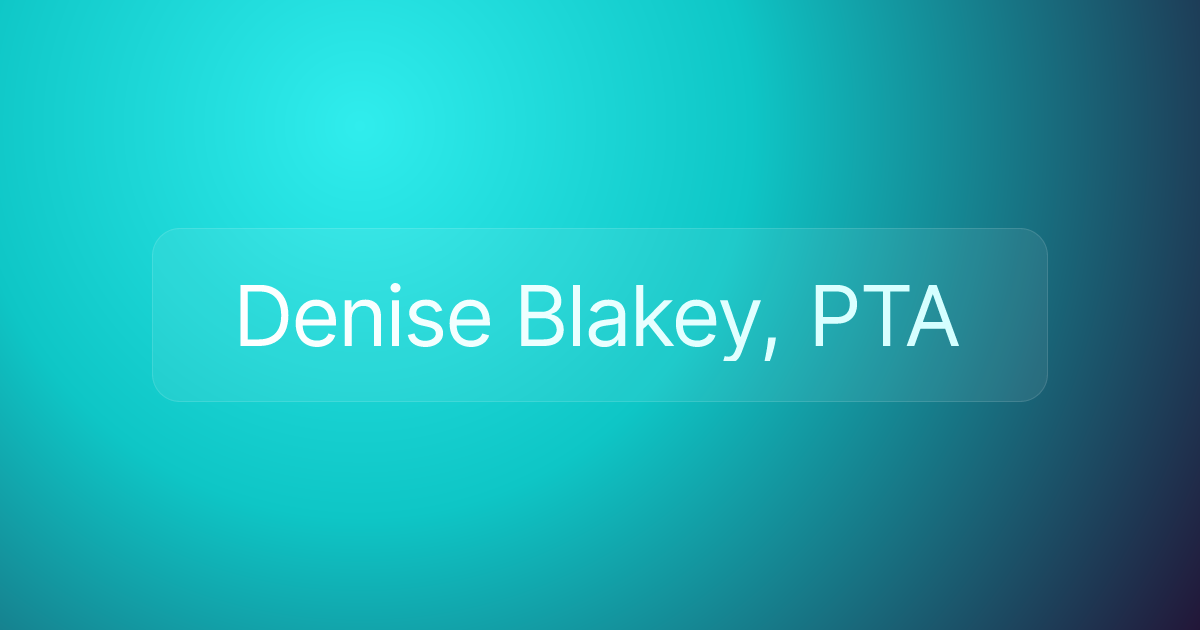 Denise Blakey, PTA