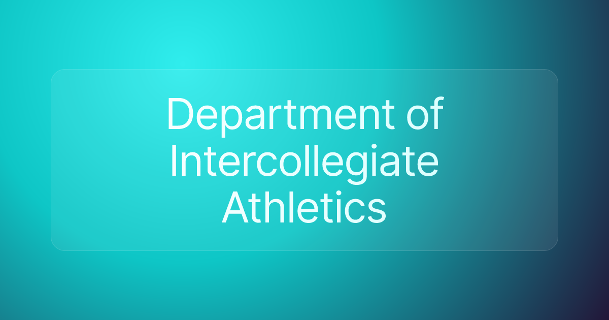 Department of Intercollegiate Athletics