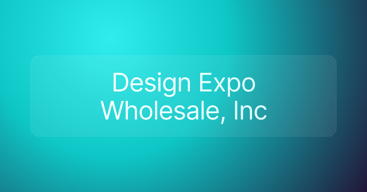 Design Expo Wholesale, Inc