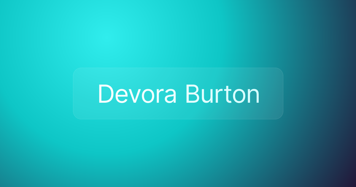 Devora Burton