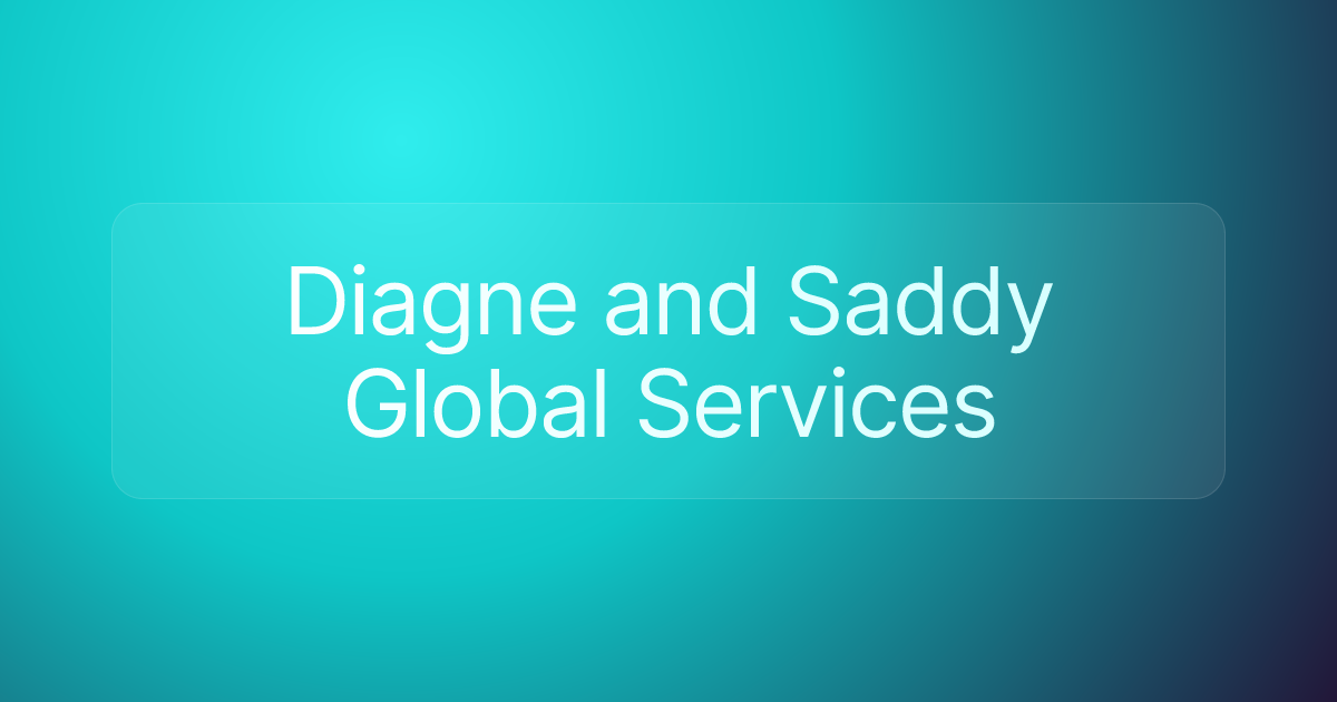Diagne and Saddy Global Services
