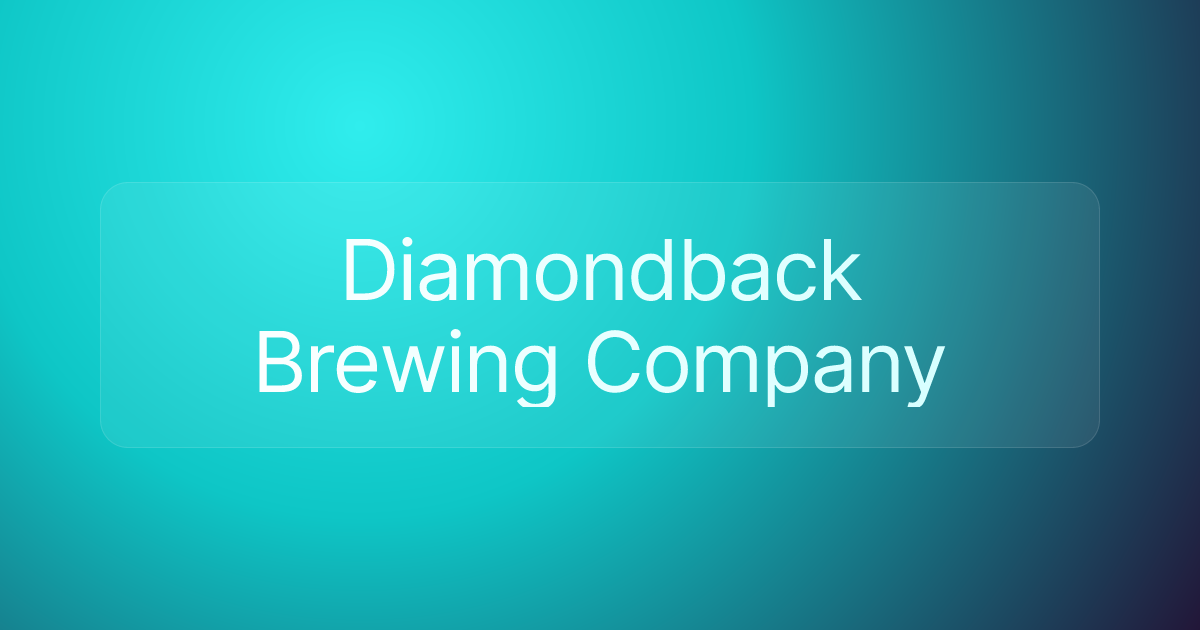 Diamondback Brewing Company