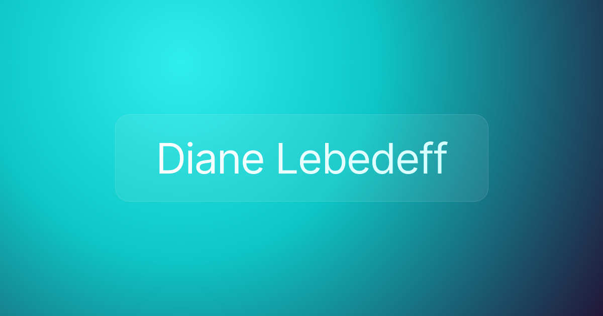 Diane Lebedeff