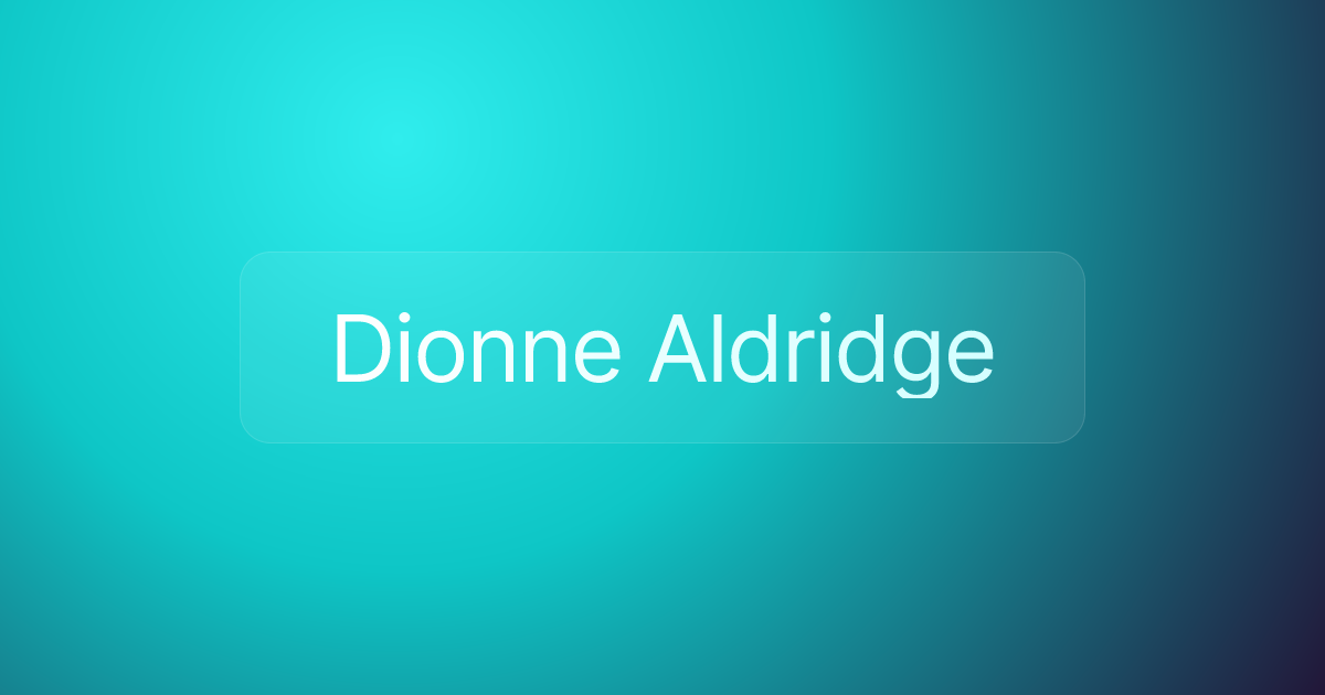 Dionne Aldridge