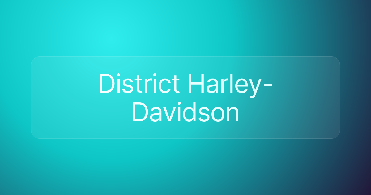 District Harley-Davidson