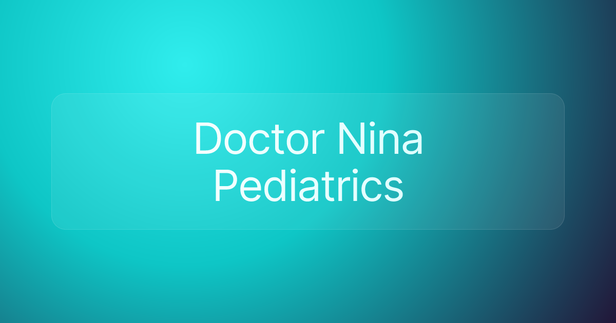 Doctor Nina Pediatrics