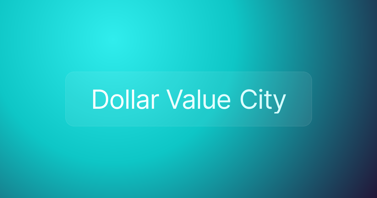Dollar Value City