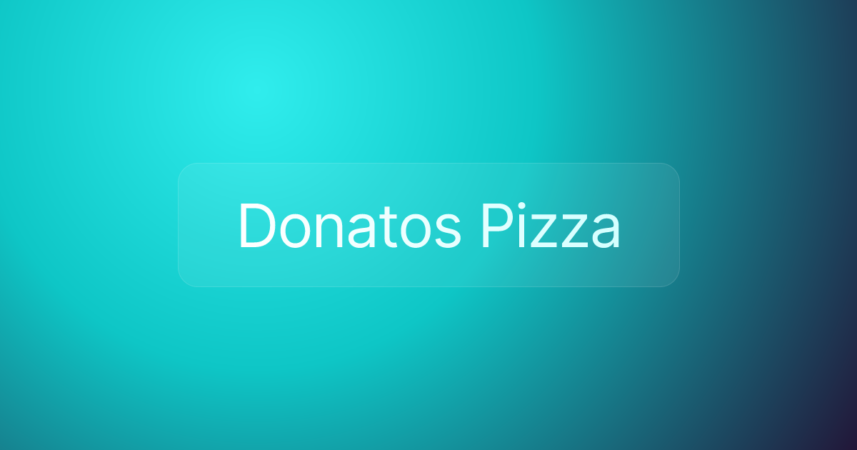 Donatos Pizza