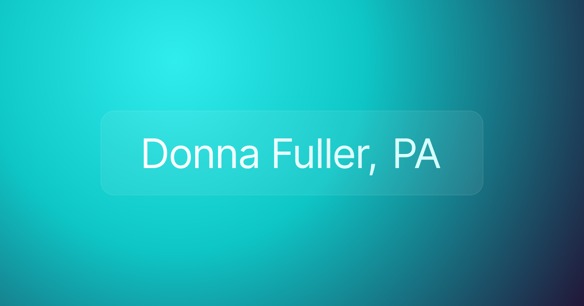 Donna Fuller, PA