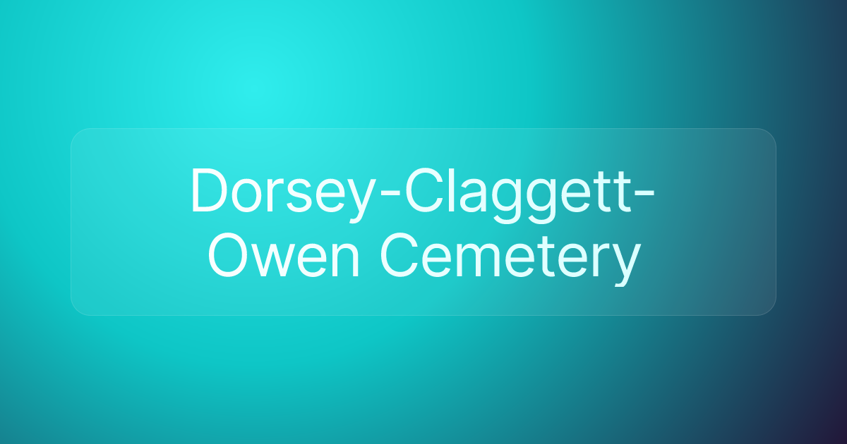 Dorsey-Claggett-Owen Cemetery