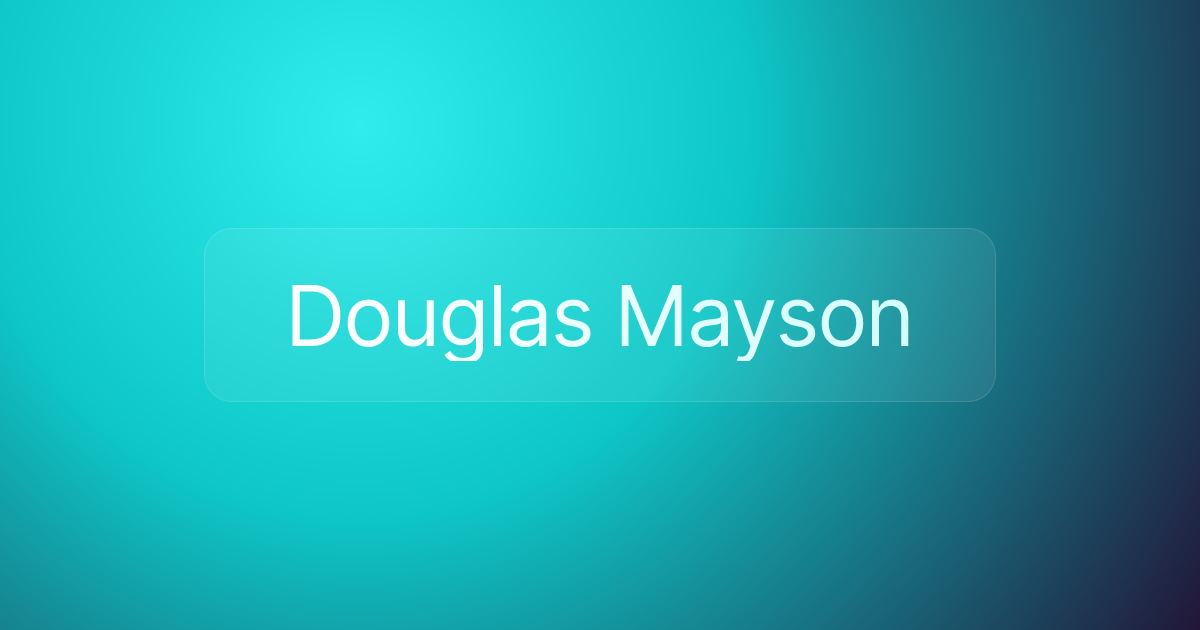Douglas Mayson