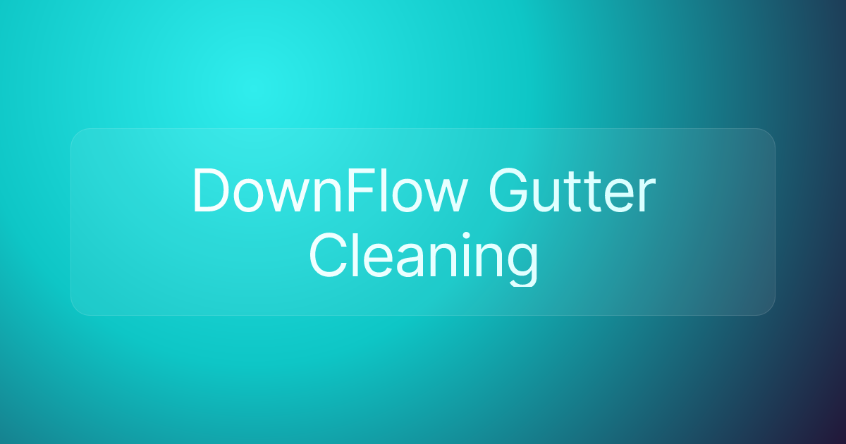 DownFlow Gutter Cleaning