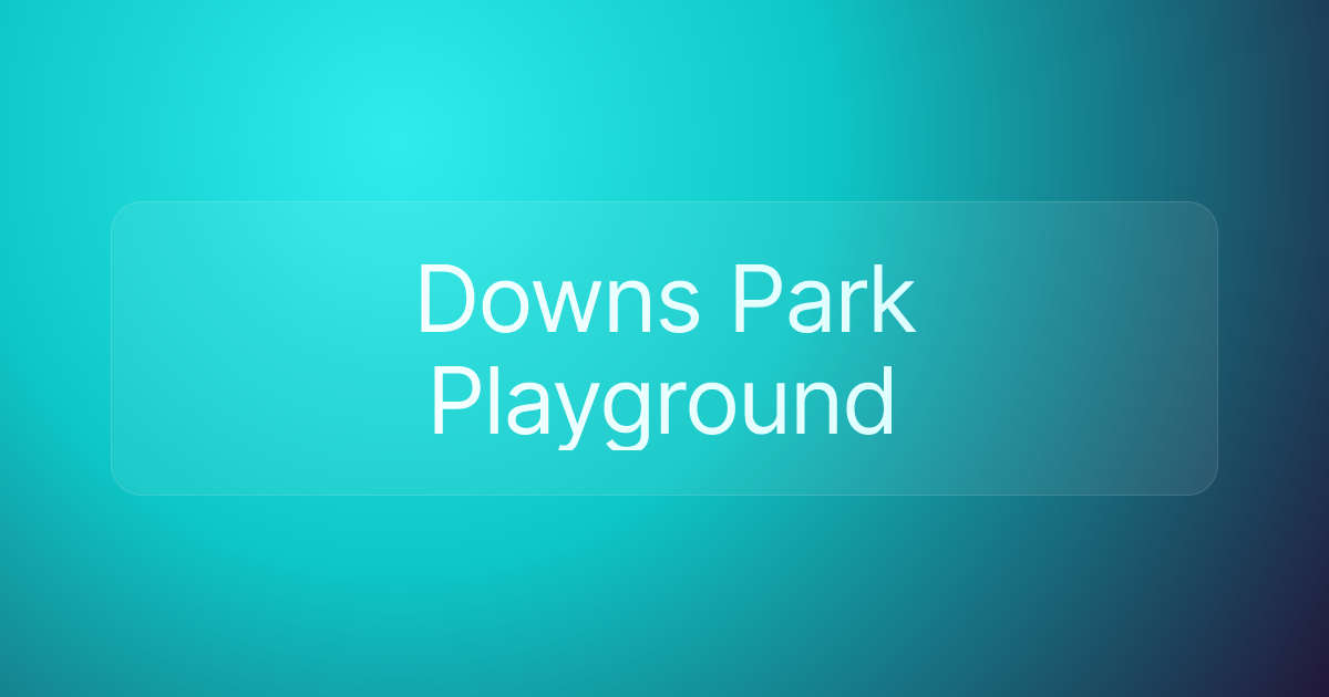 Downs Park Playground