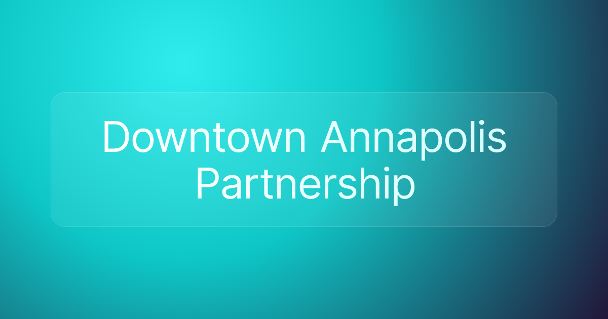 Downtown Annapolis Partnership