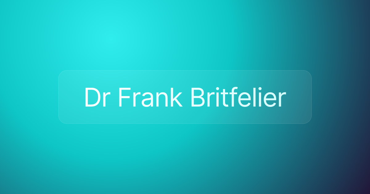 Dr Frank Britfelier