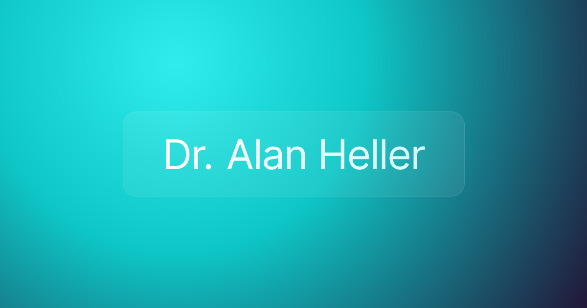 Dr. Alan Heller