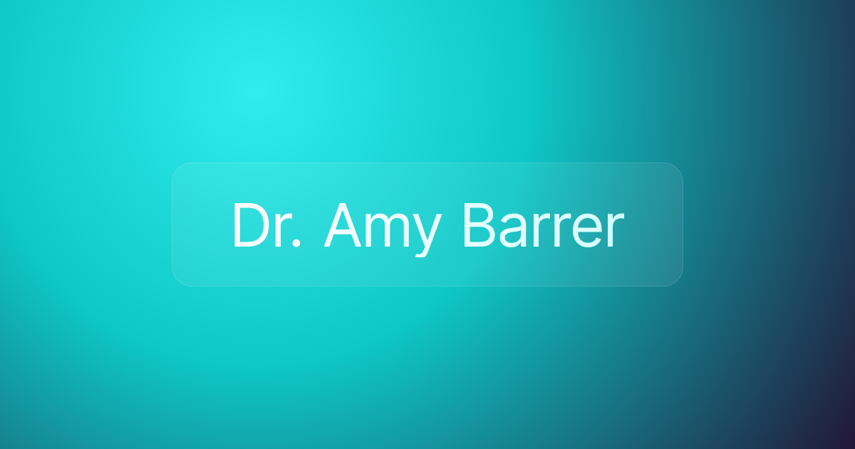 Dr. Amy Barrer