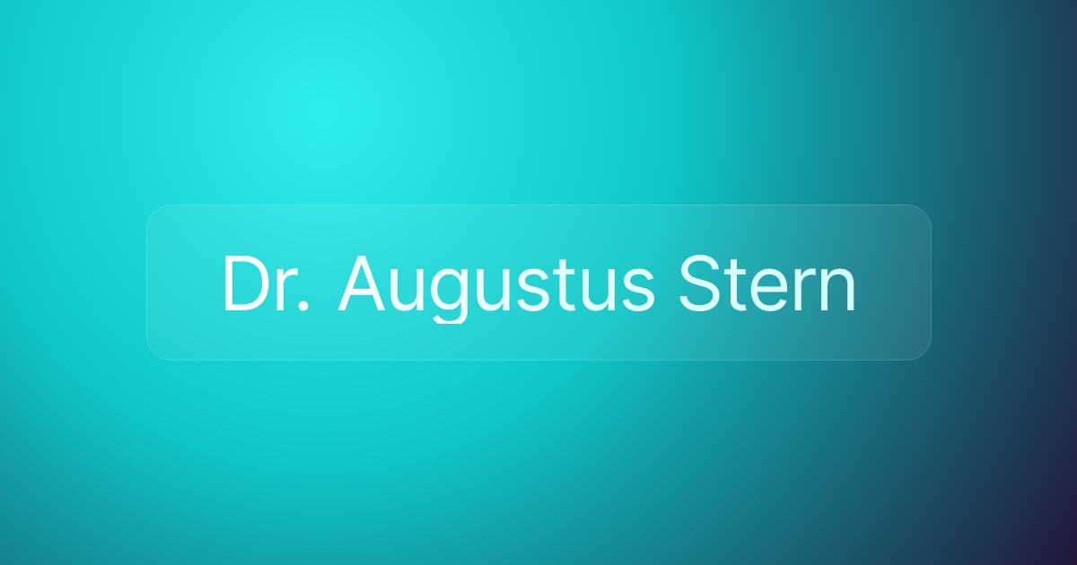 Dr. Augustus Stern