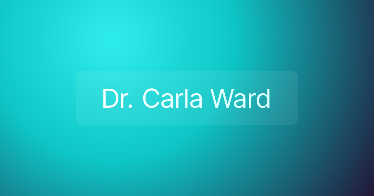 Dr. Carla Ward