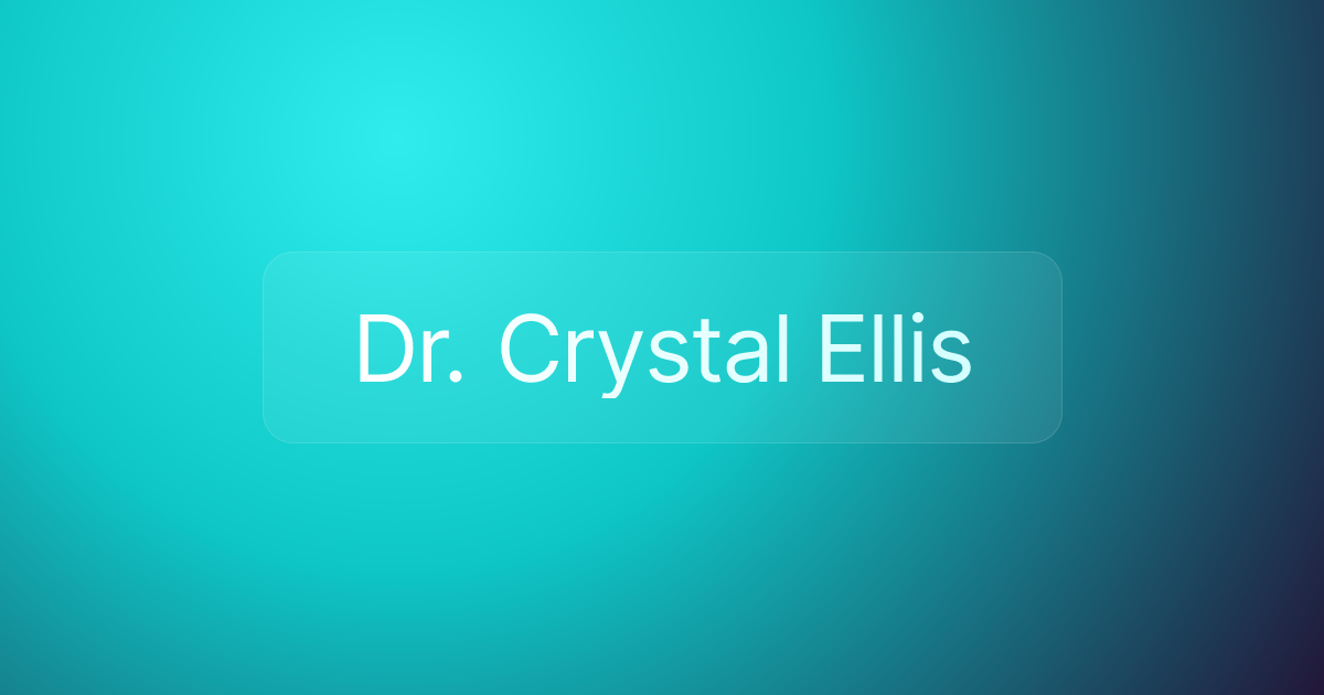 Dr. Crystal Ellis