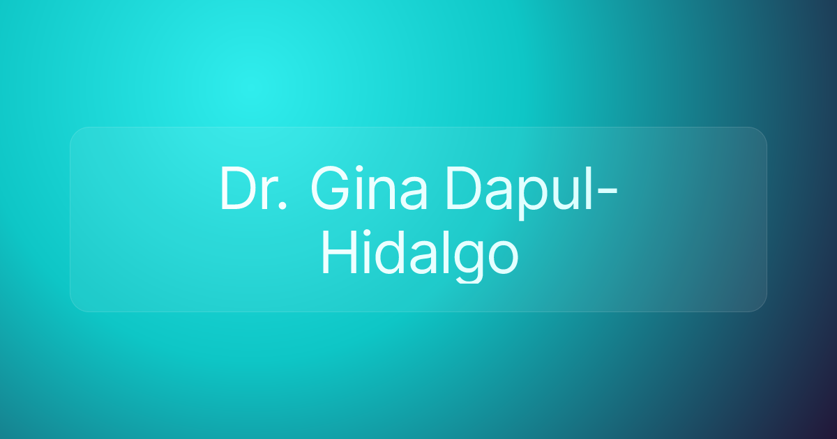 Dr. Gina Dapul-Hidalgo