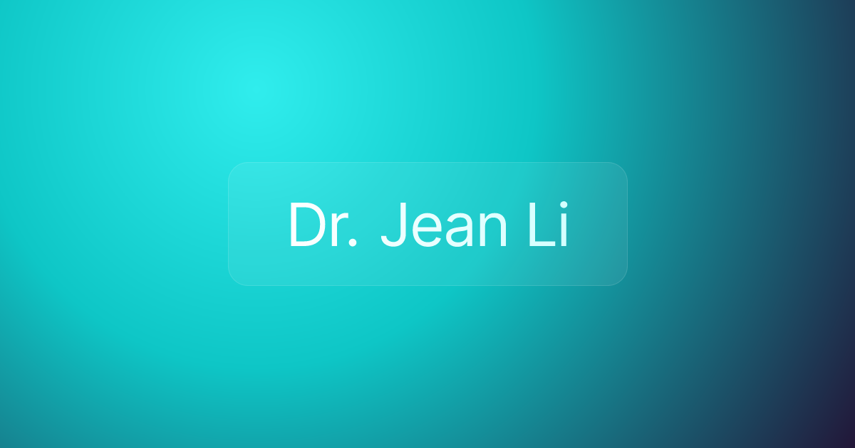 Dr. Jean Li