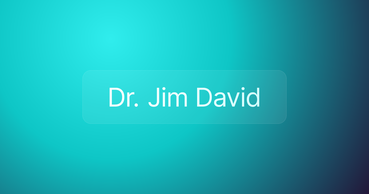 Dr. Jim David