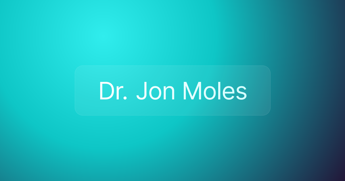 Dr. Jon Moles