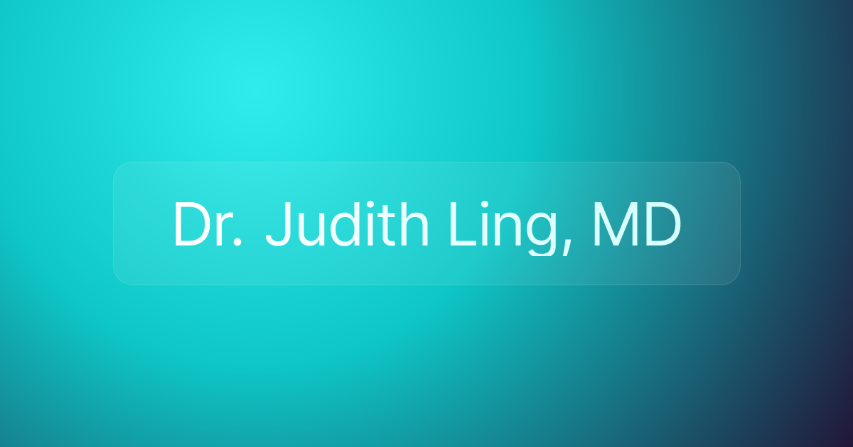 Dr. Judith Ling, MD