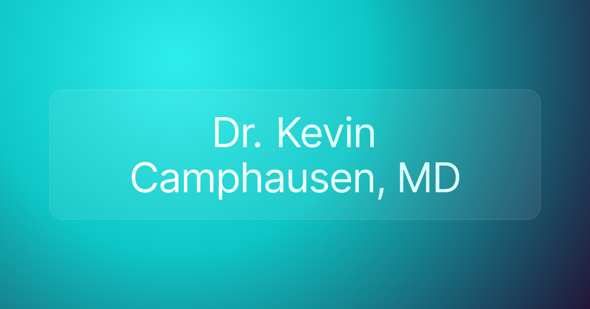 Dr. Kevin Camphausen, MD