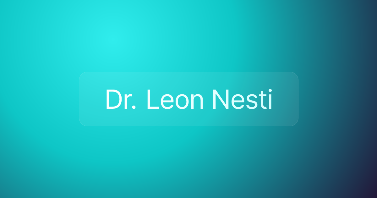 Dr. Leon Nesti