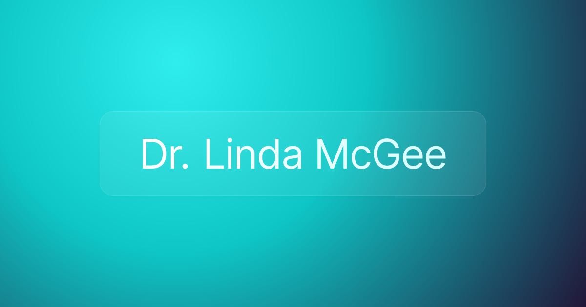 Dr. Linda McGee