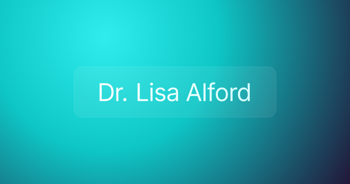 Dr. Lisa Alford