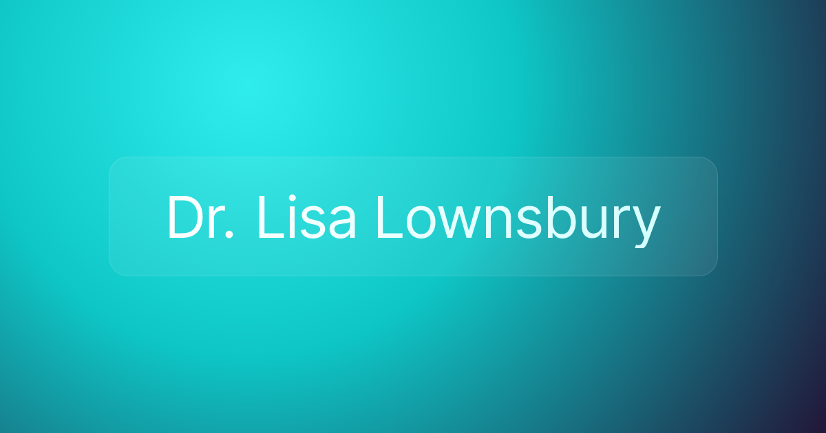 Dr. Lisa Lownsbury