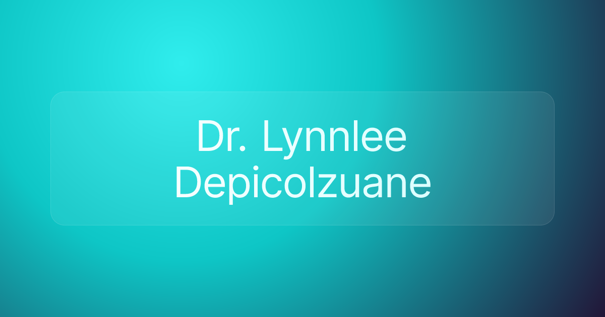 Dr. Lynnlee Depicolzuane