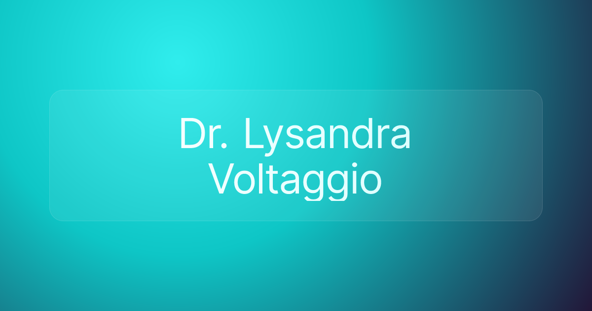 Dr. Lysandra Voltaggio