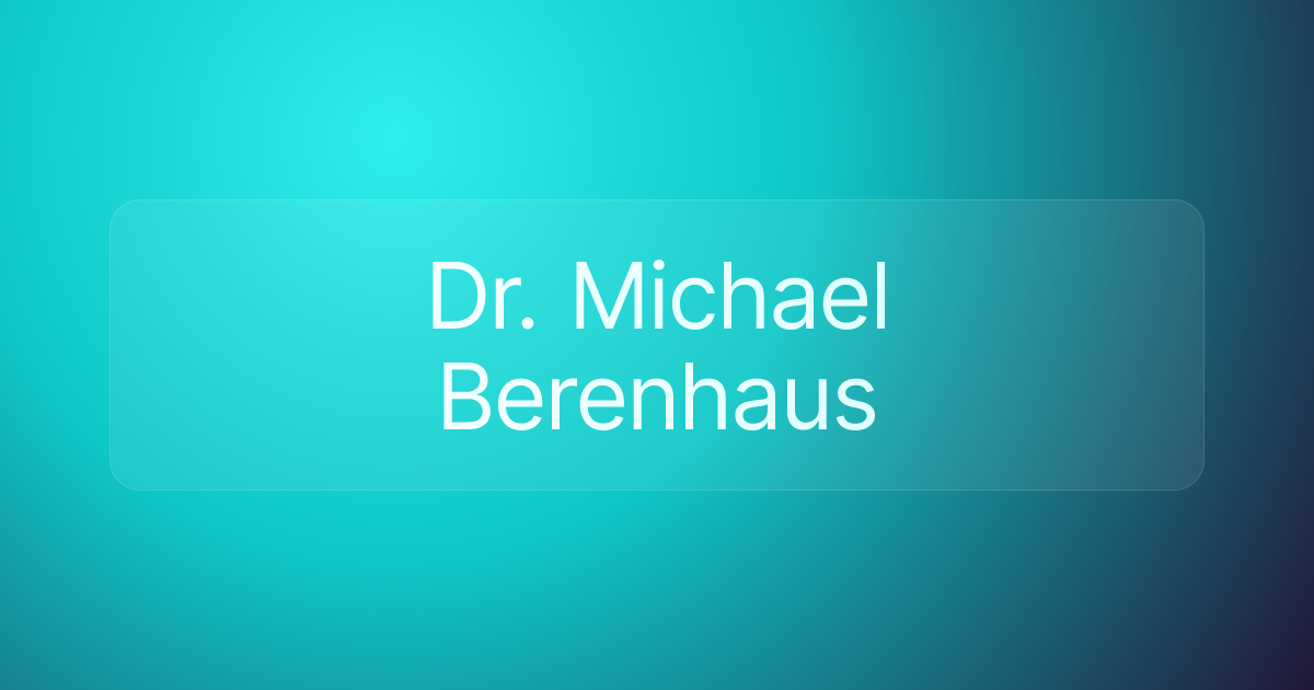 Dr. Michael Berenhaus