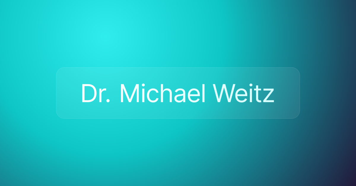 Dr. Michael Weitz