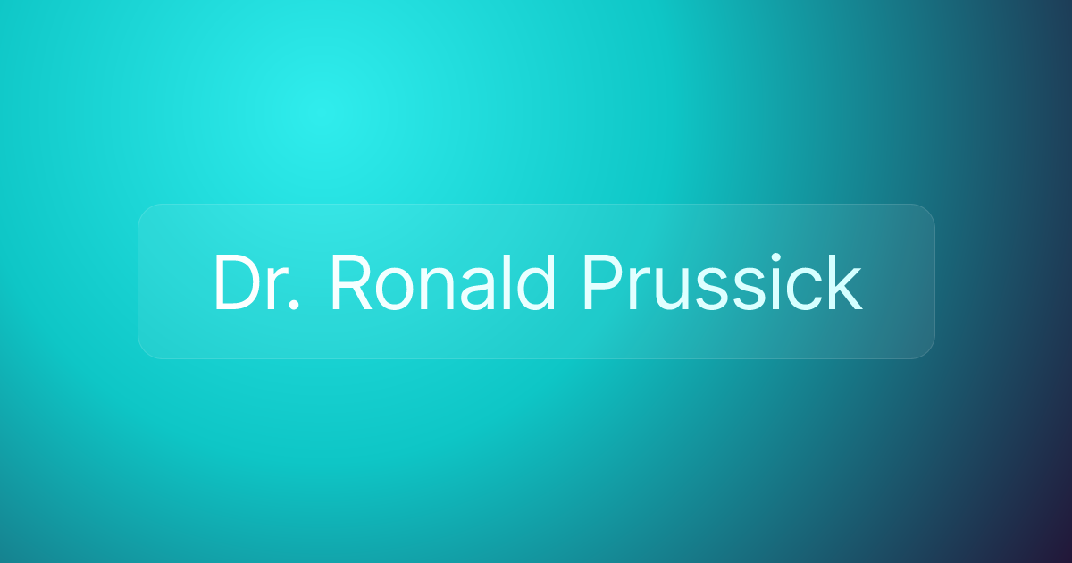 Dr. Ronald Prussick