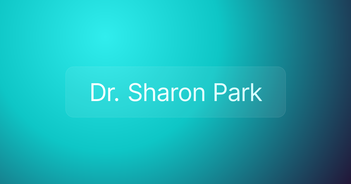 Dr. Sharon Park
