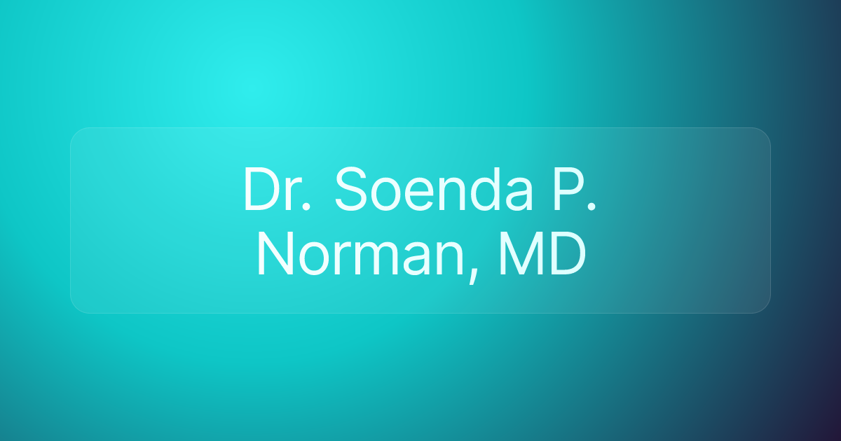 Dr. Soenda P. Norman, MD