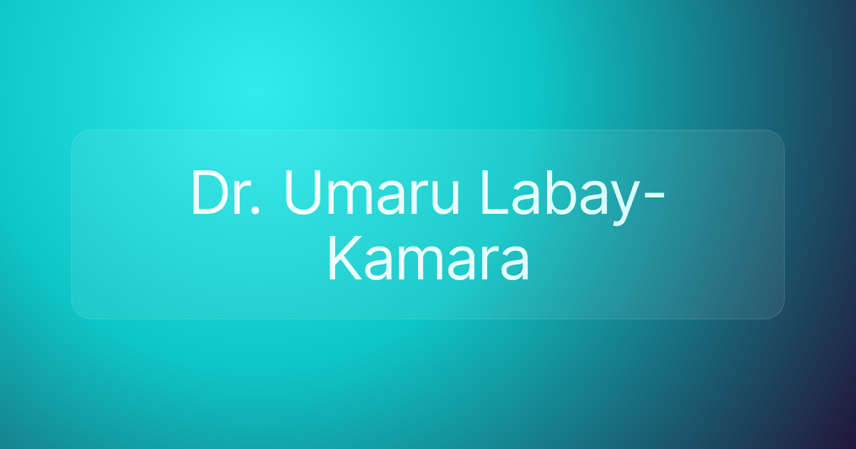 Dr. Umaru Labay-Kamara