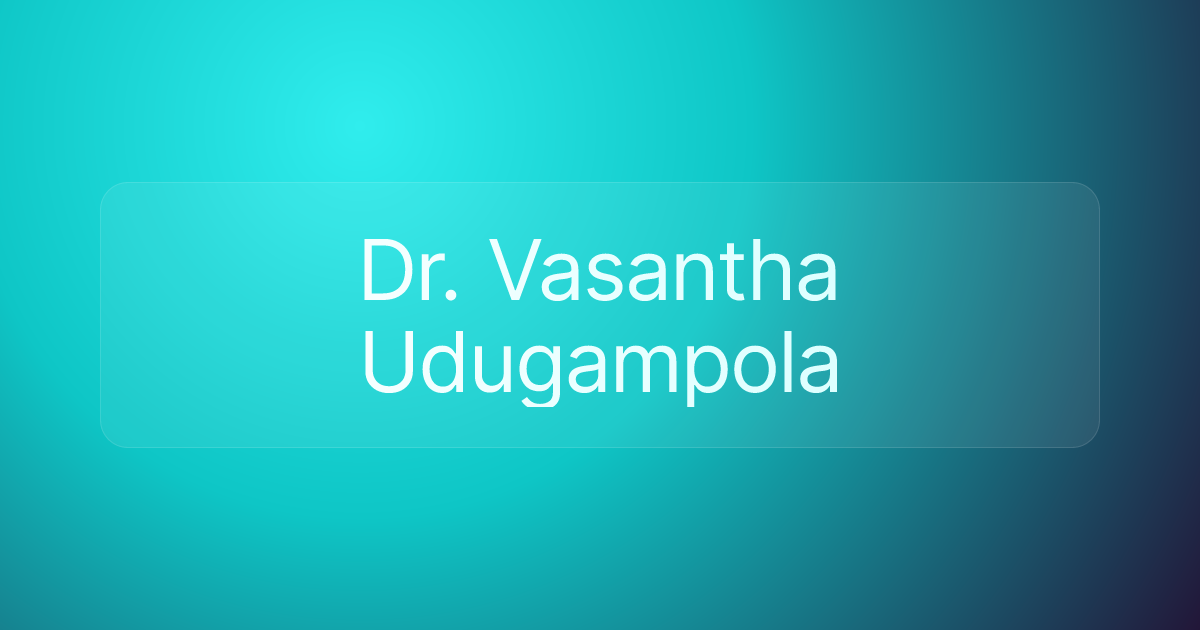 Dr. Vasantha Udugampola