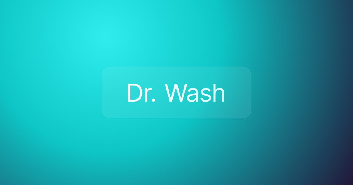 Dr. Wash